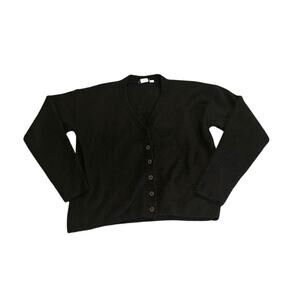 Gap XS Black Long Sleeve Button Up Sweater
